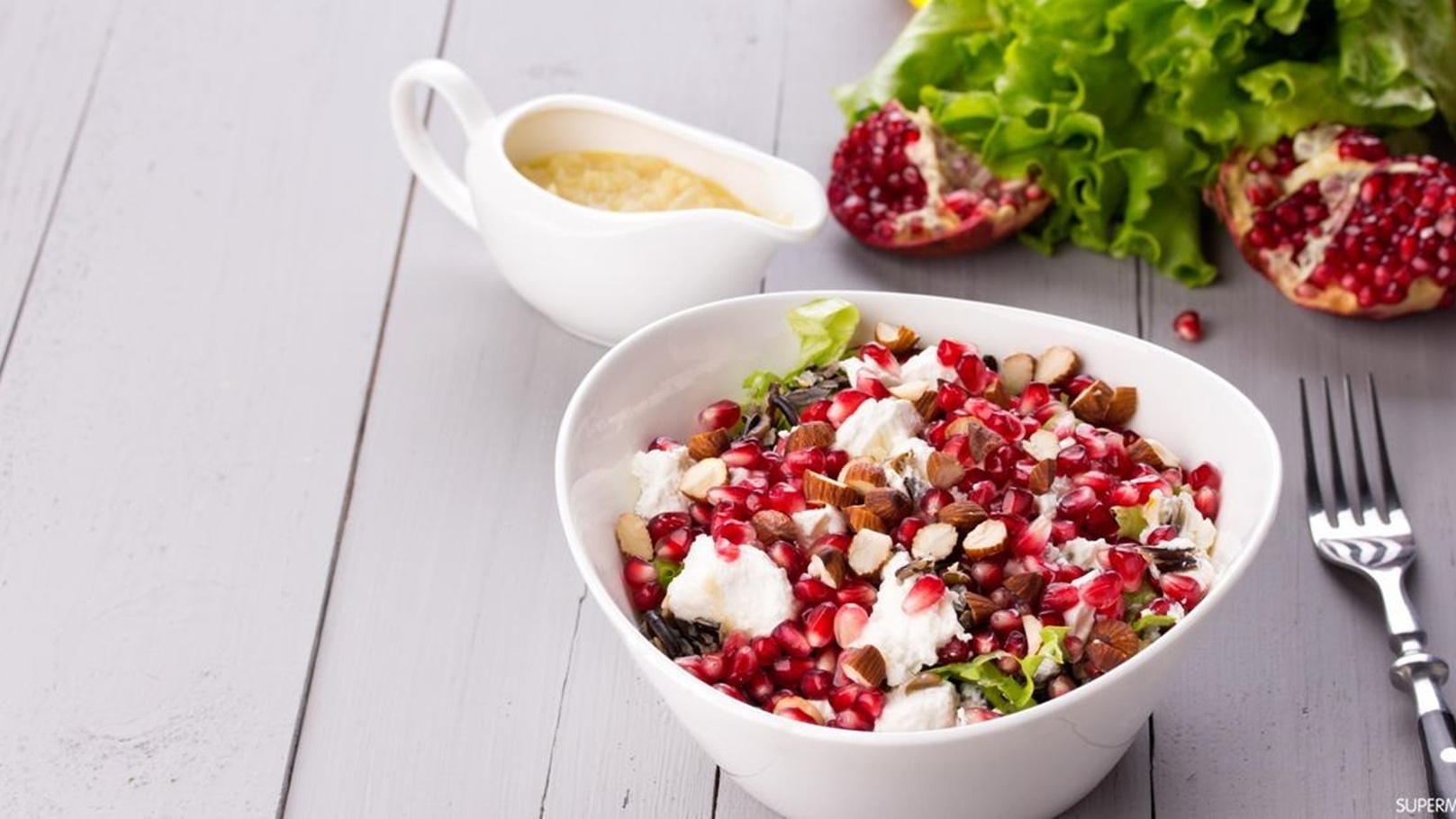 سلطة الرمان والخس