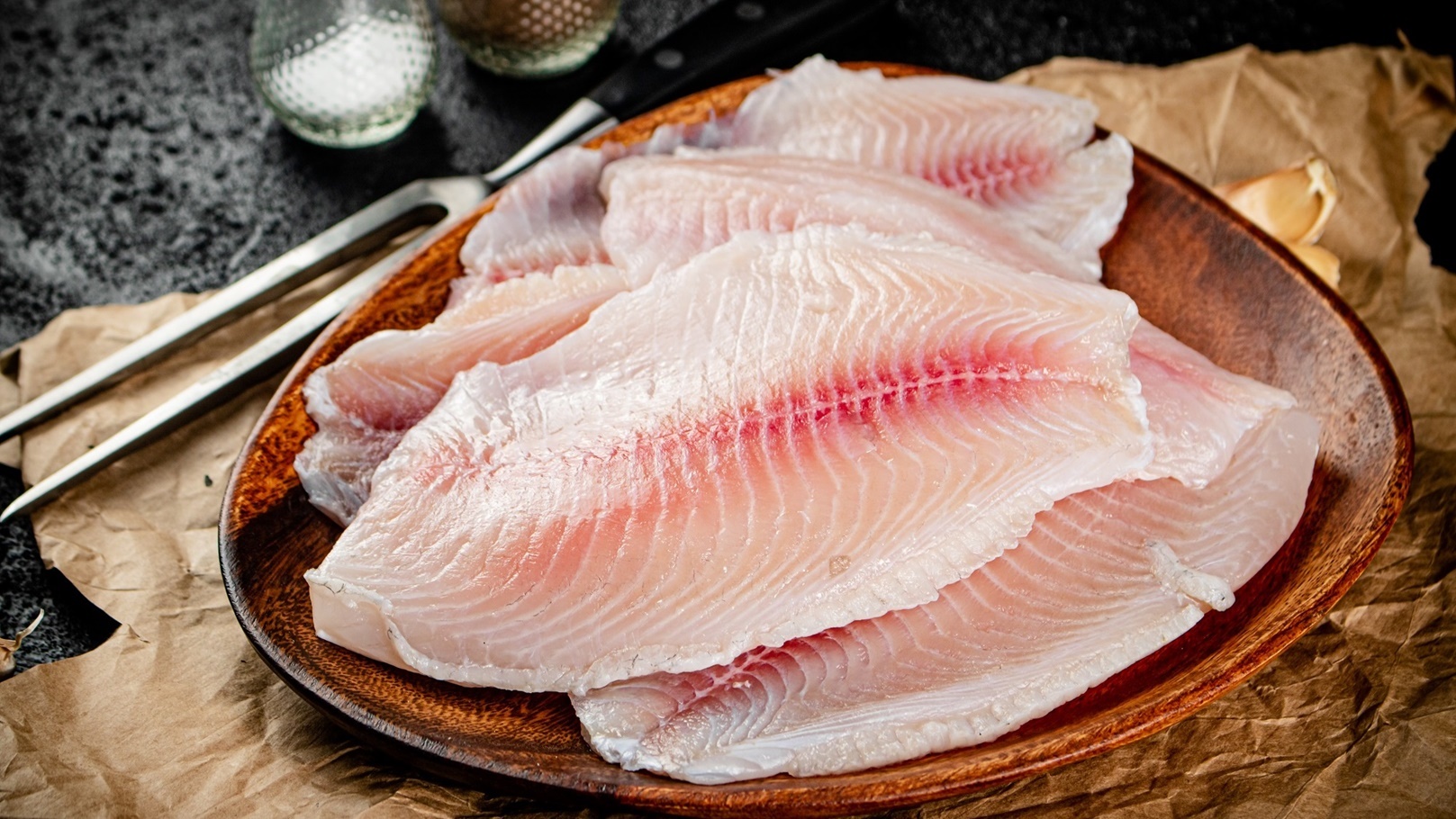 ورقة سمك بالمشروم