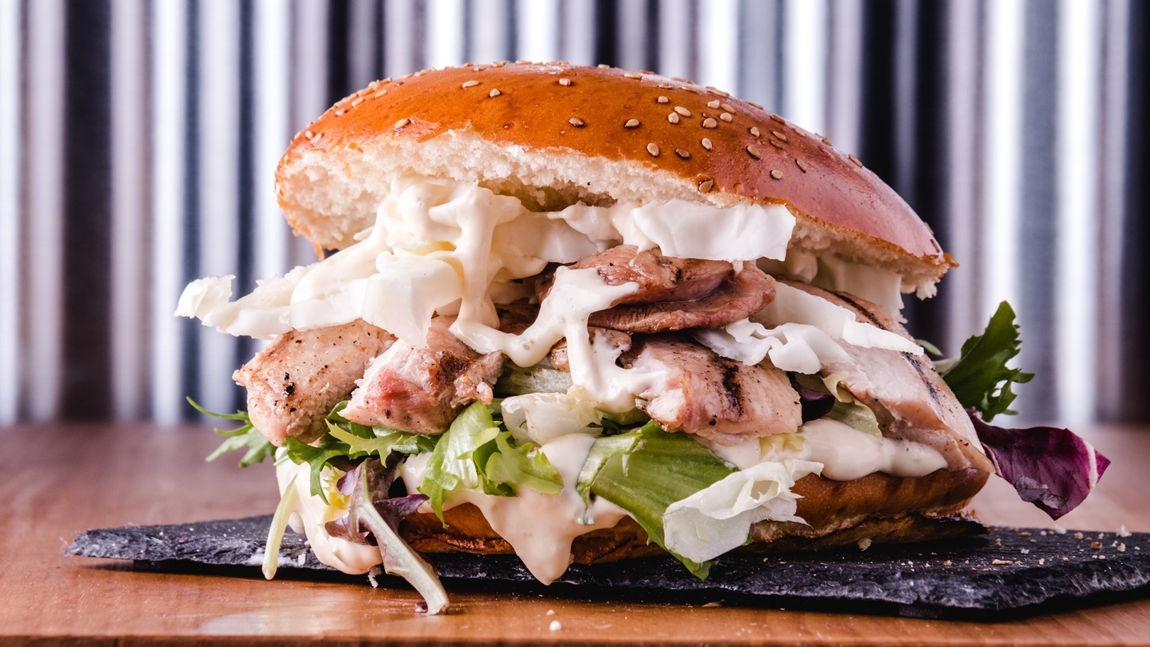 برجر الدجاج