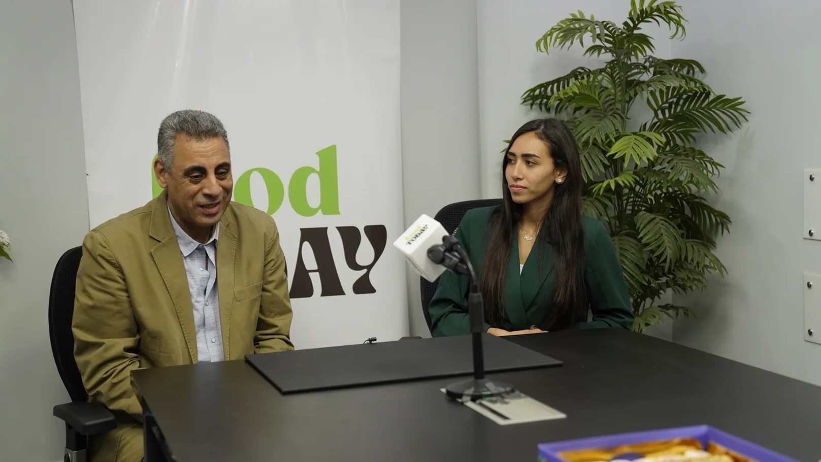 عادل سلامة وفيروز خالد صلاح في ندوة Food Today
