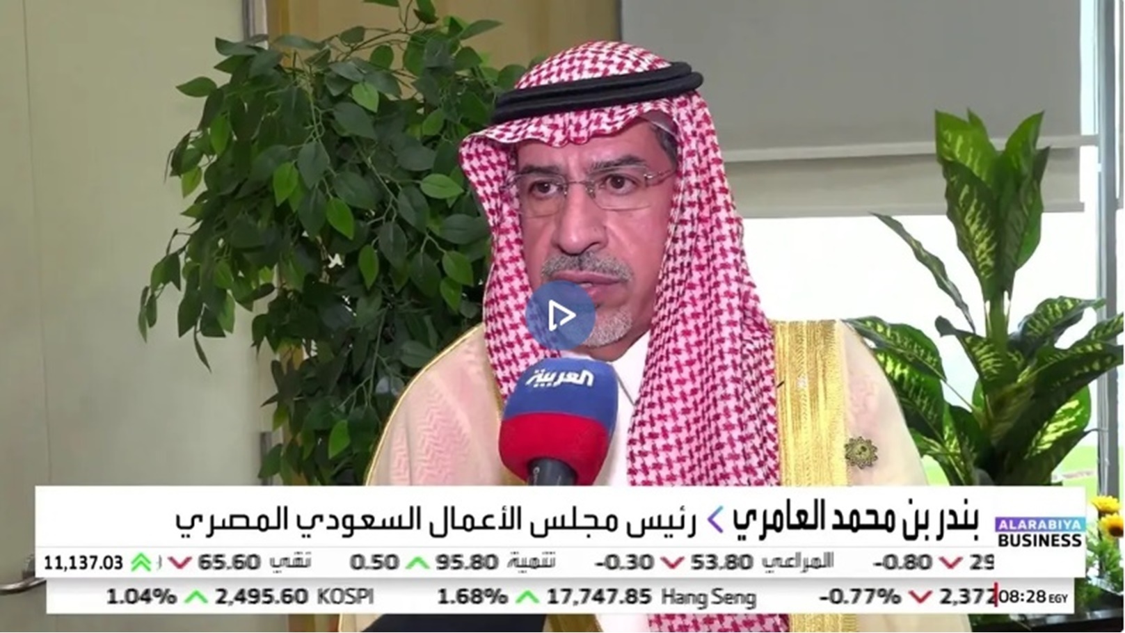رئيس مجلس الأعمال السعودي المصري بندر بن محمد العامري