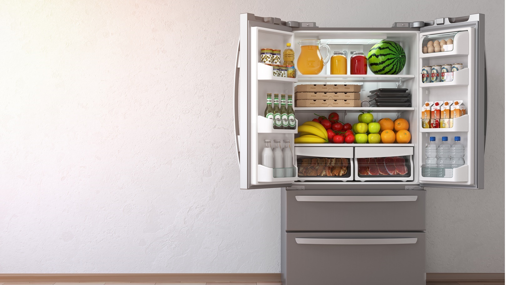 ثلاجة مفتوحة