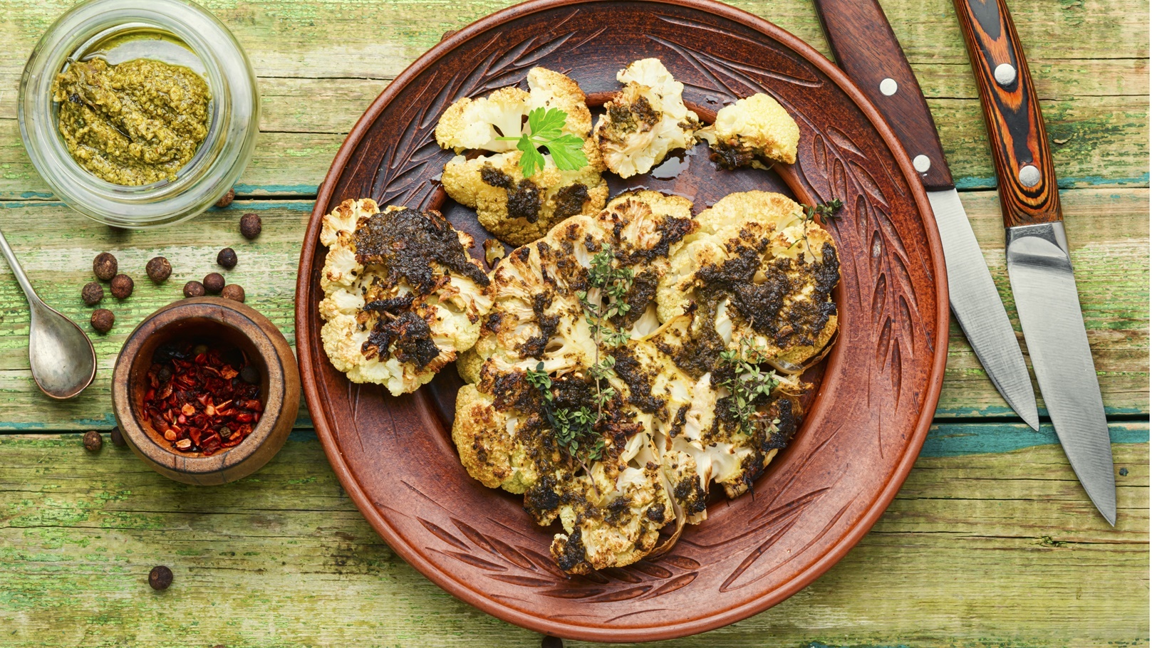 قرنبيط في الفرن