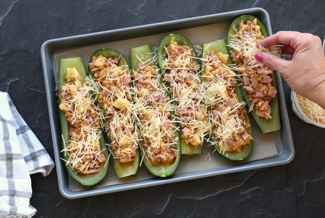 Zucchini Boats with Sausage