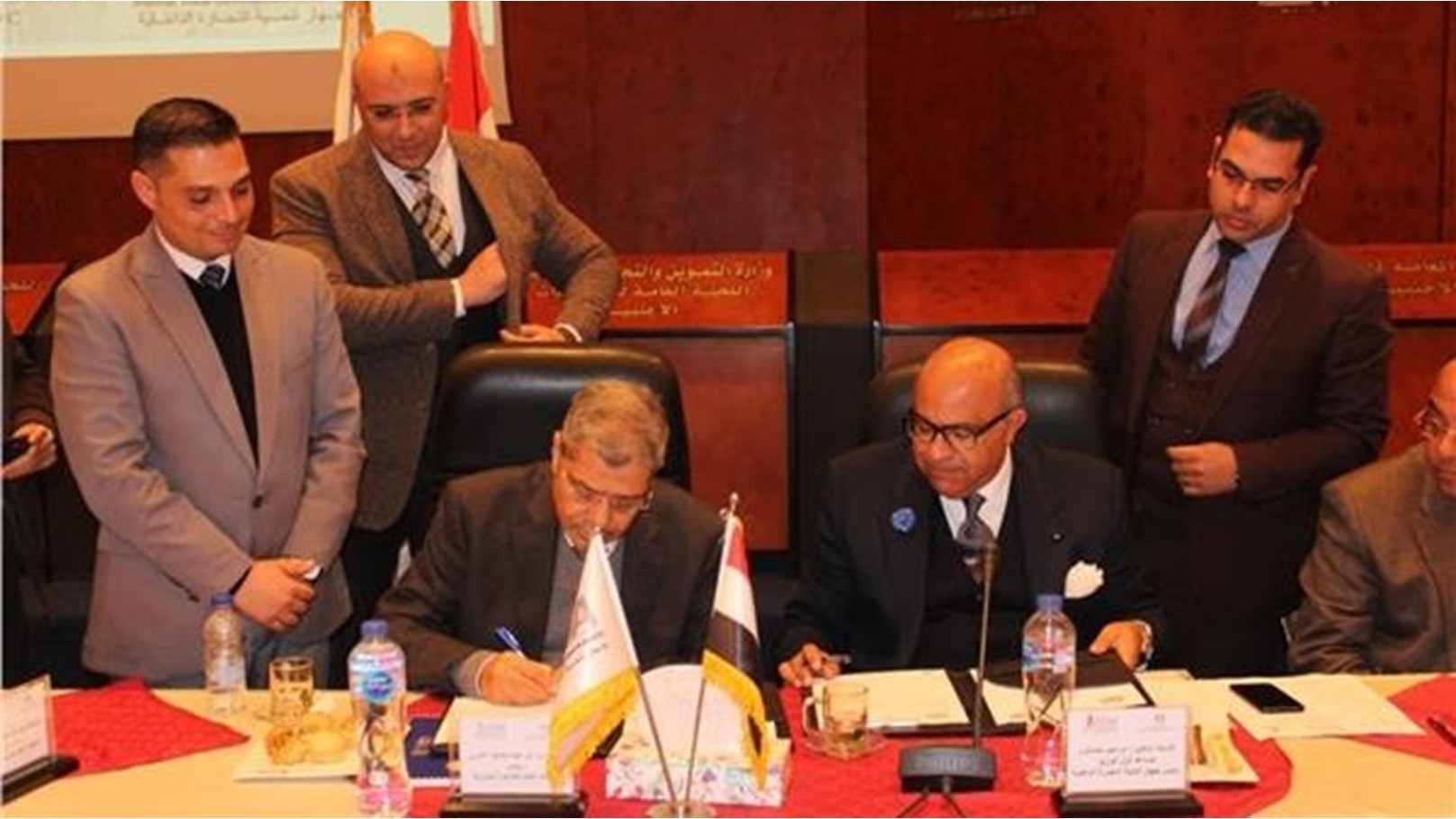 إبرهيم عشماوي خلال توقيع برتوكول التعاون