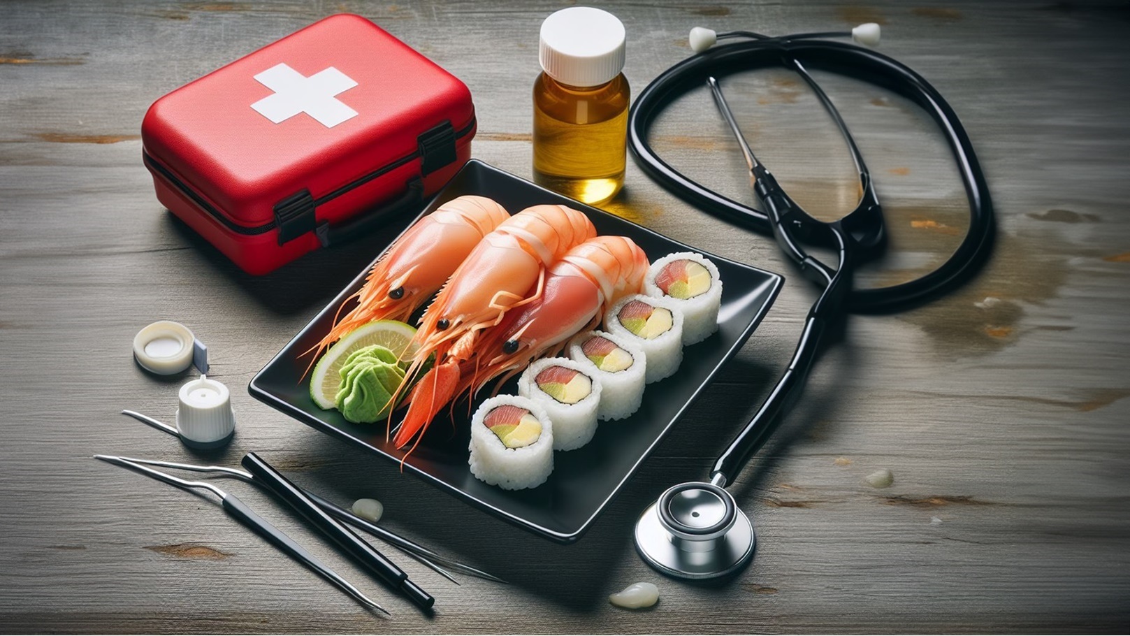 سوشي وجمبري