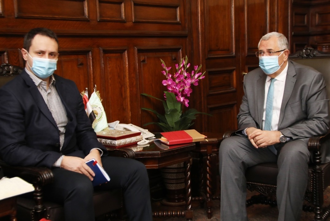 وزيري الزراعة المصرى والصربى