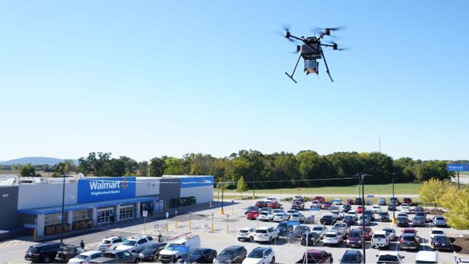 طائرات وول مارت لتوصيل طلبات البقالة