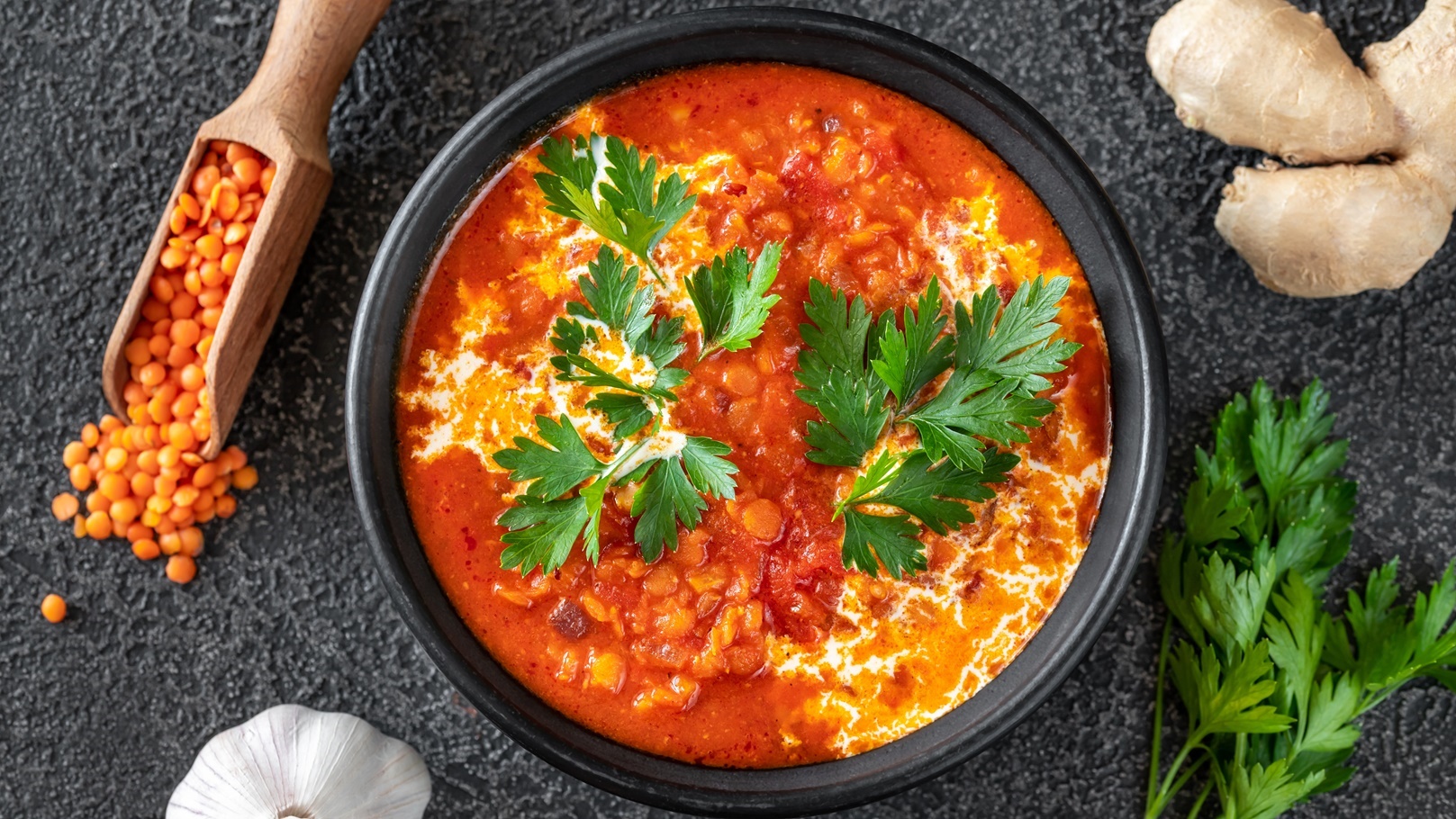 شوربة العدس التركية الحارة