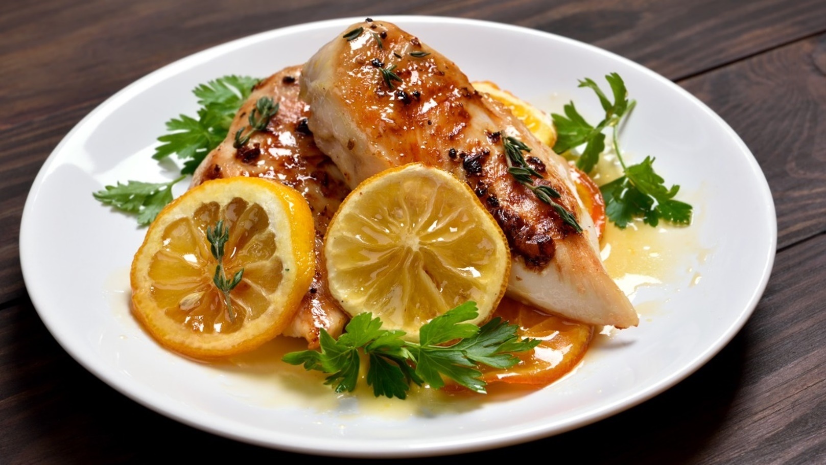 دجاج بالبرتقال في الفرن