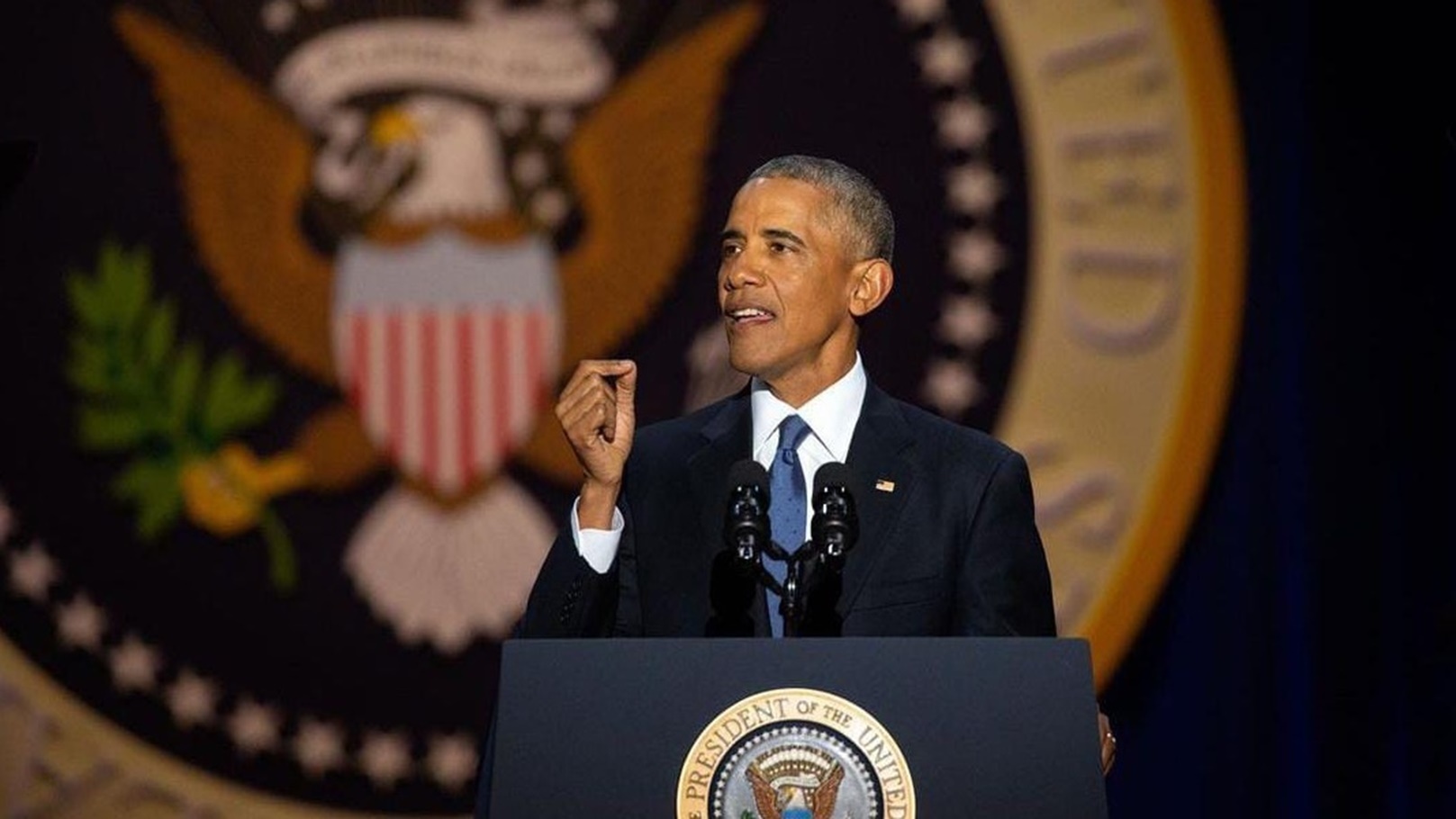 باراك أوباما في مؤتمر