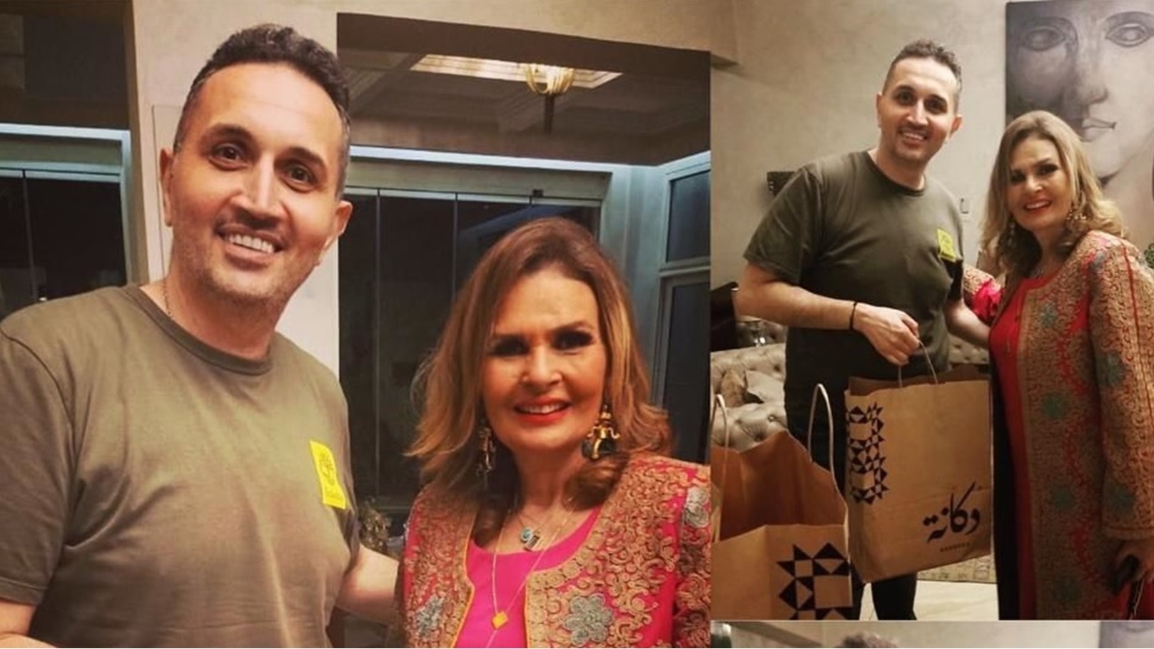 النجمة يسرا مع طلال العطار