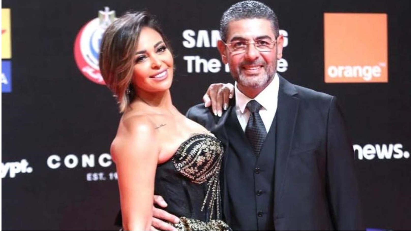 داليا البحيري وزوجها حسن سامي