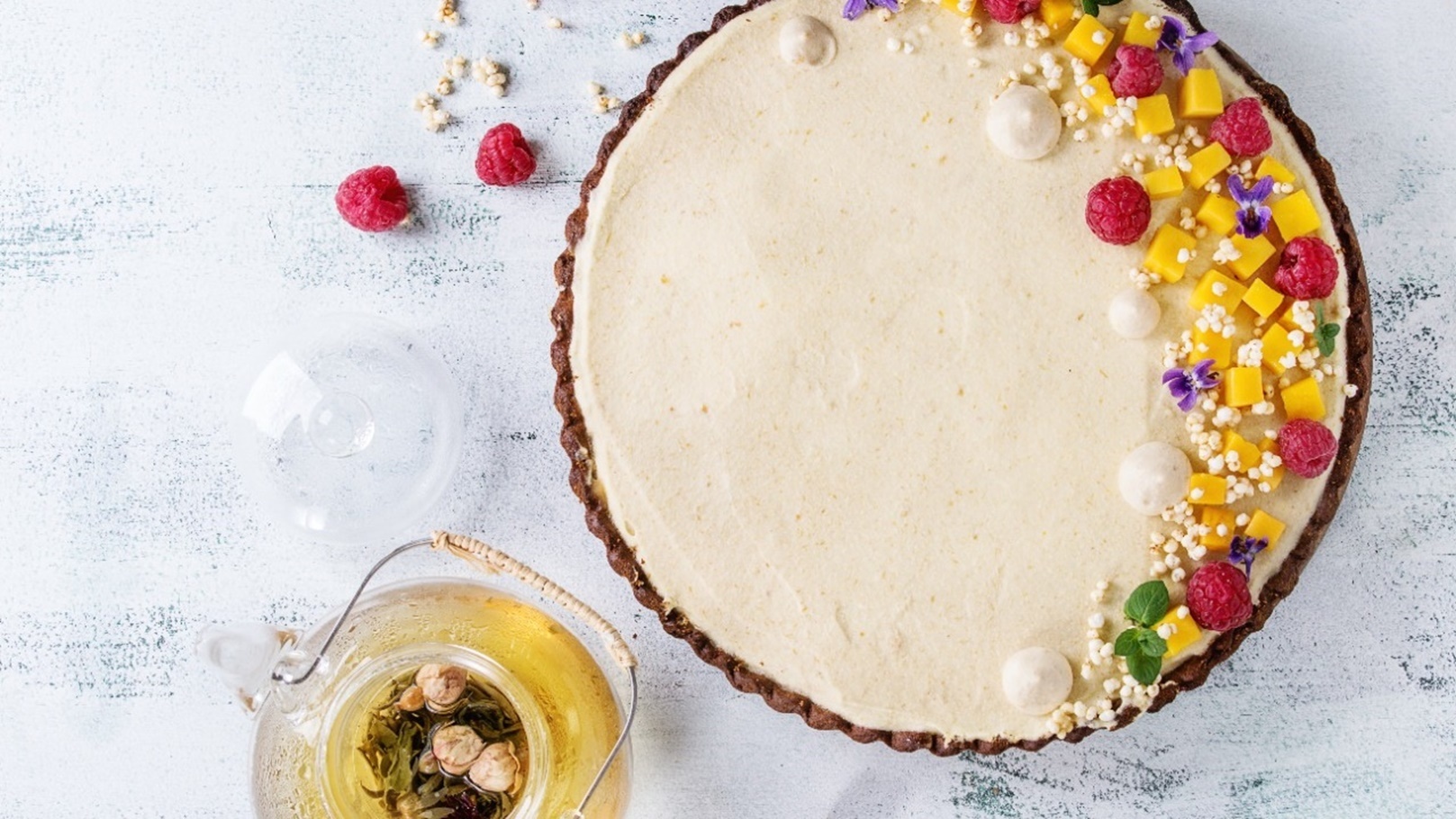 تارت الشيكولاتة البيضاء والموز