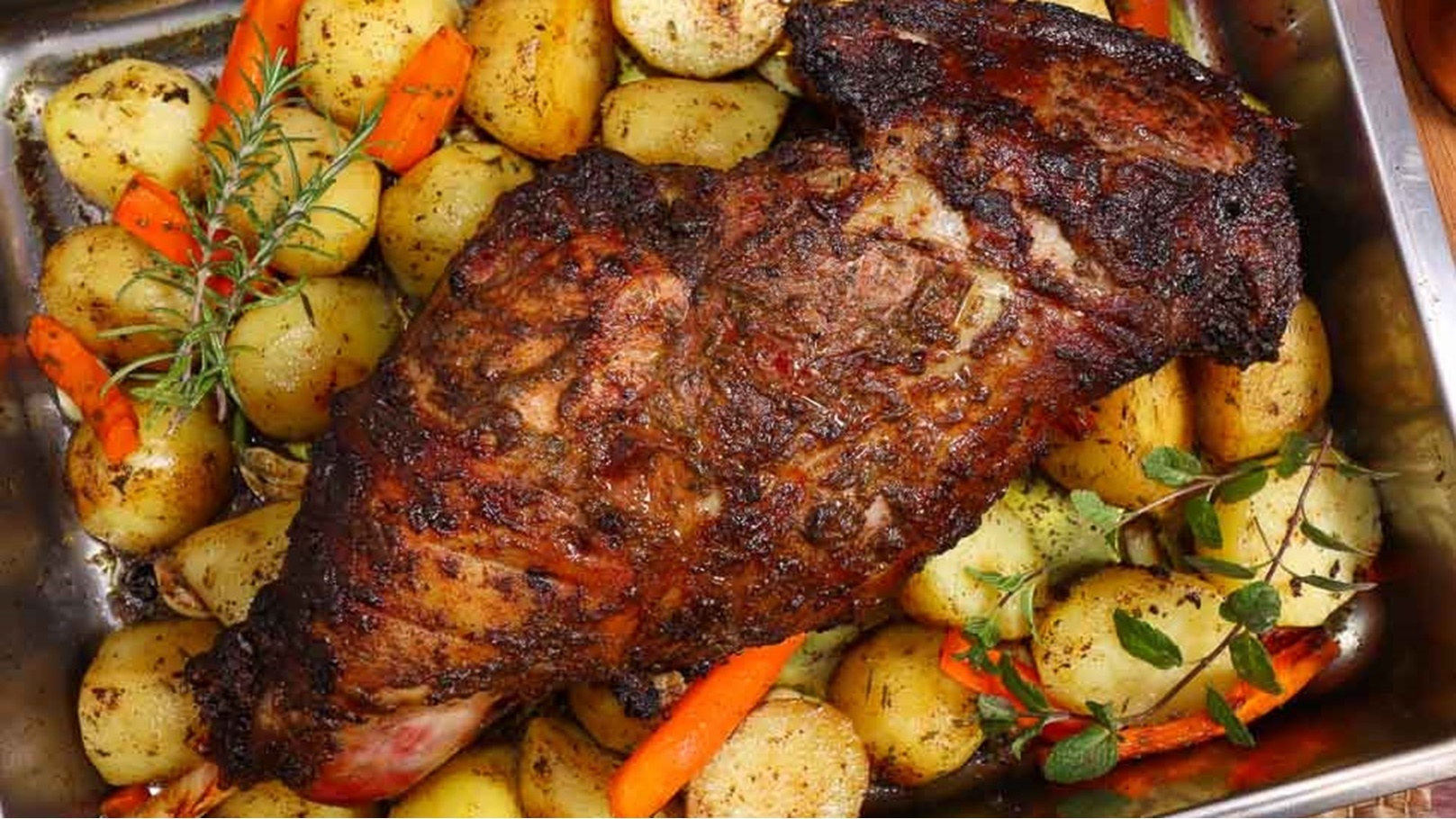 فخدة ضاني مع الخضروات