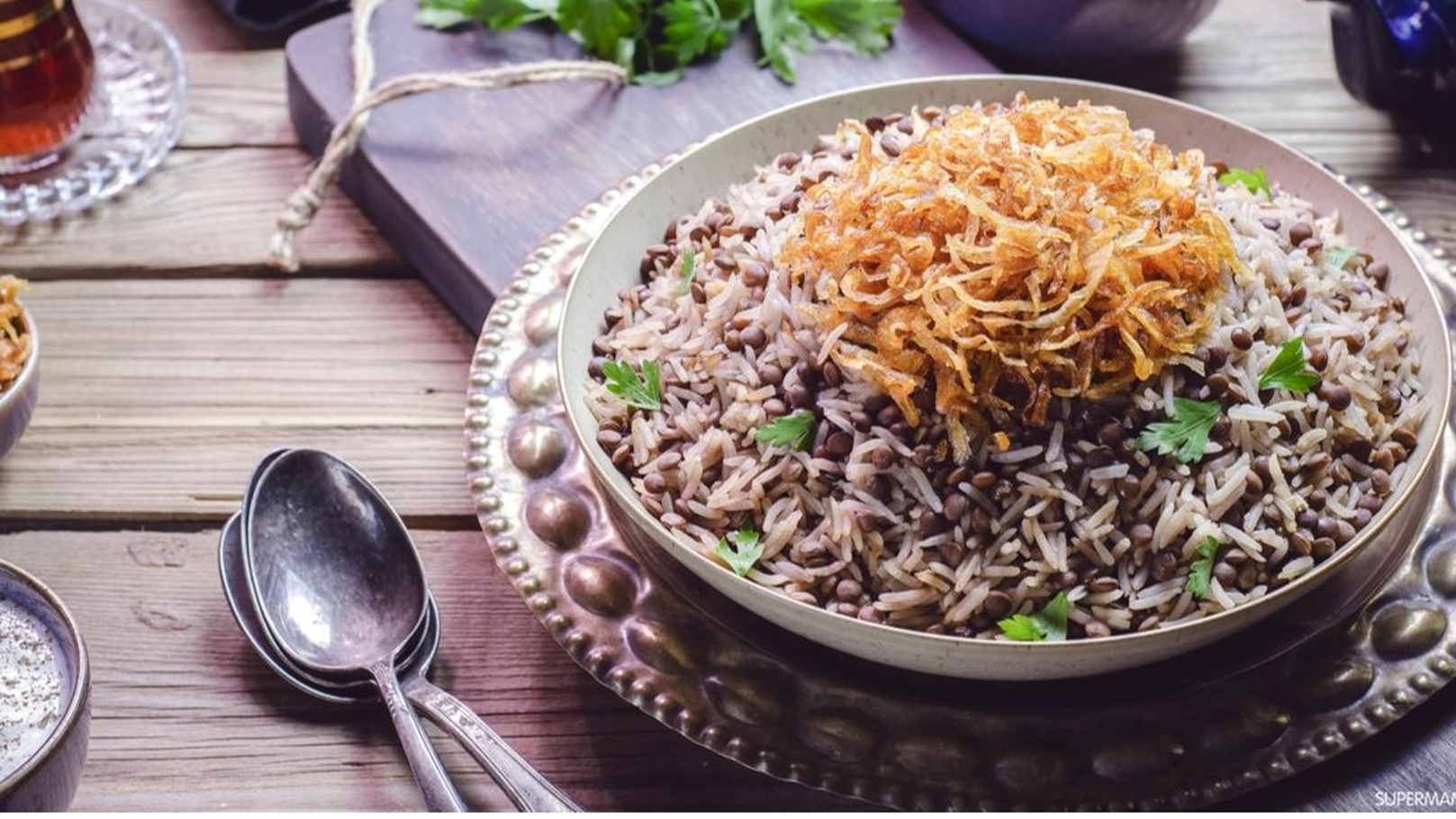 طريقة عمل المجدرة الشامي