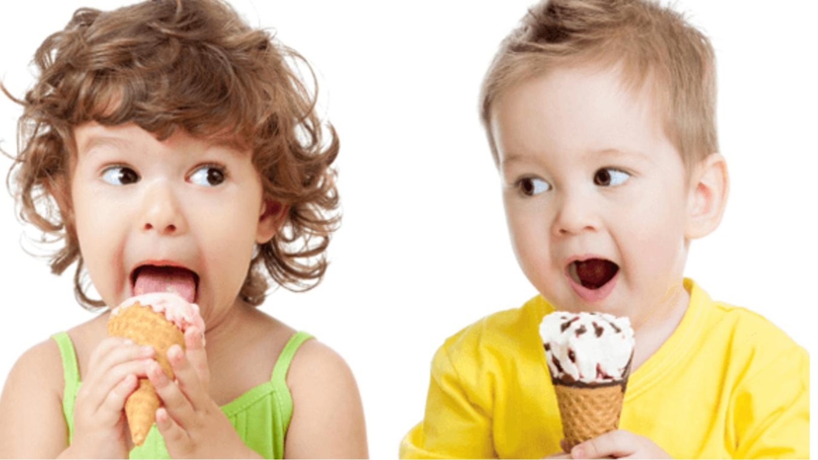 الأطفال يعشقون آيس كريم الزبادي