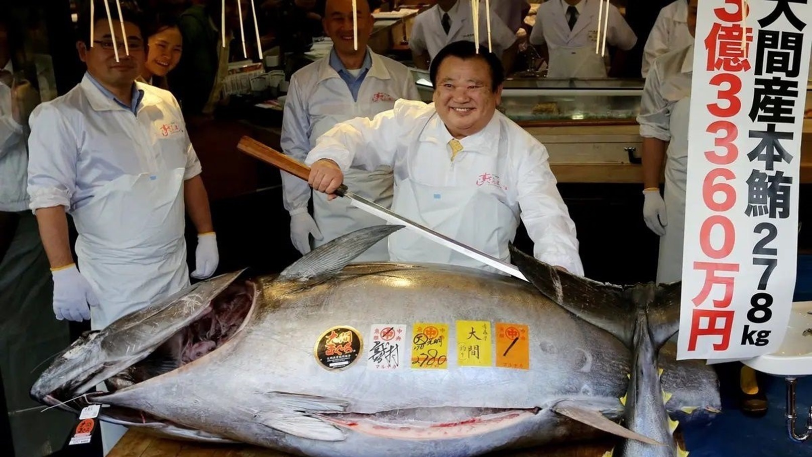 سمكة التونة التي تم بيعها بأكثر من 3 مليون دولار
