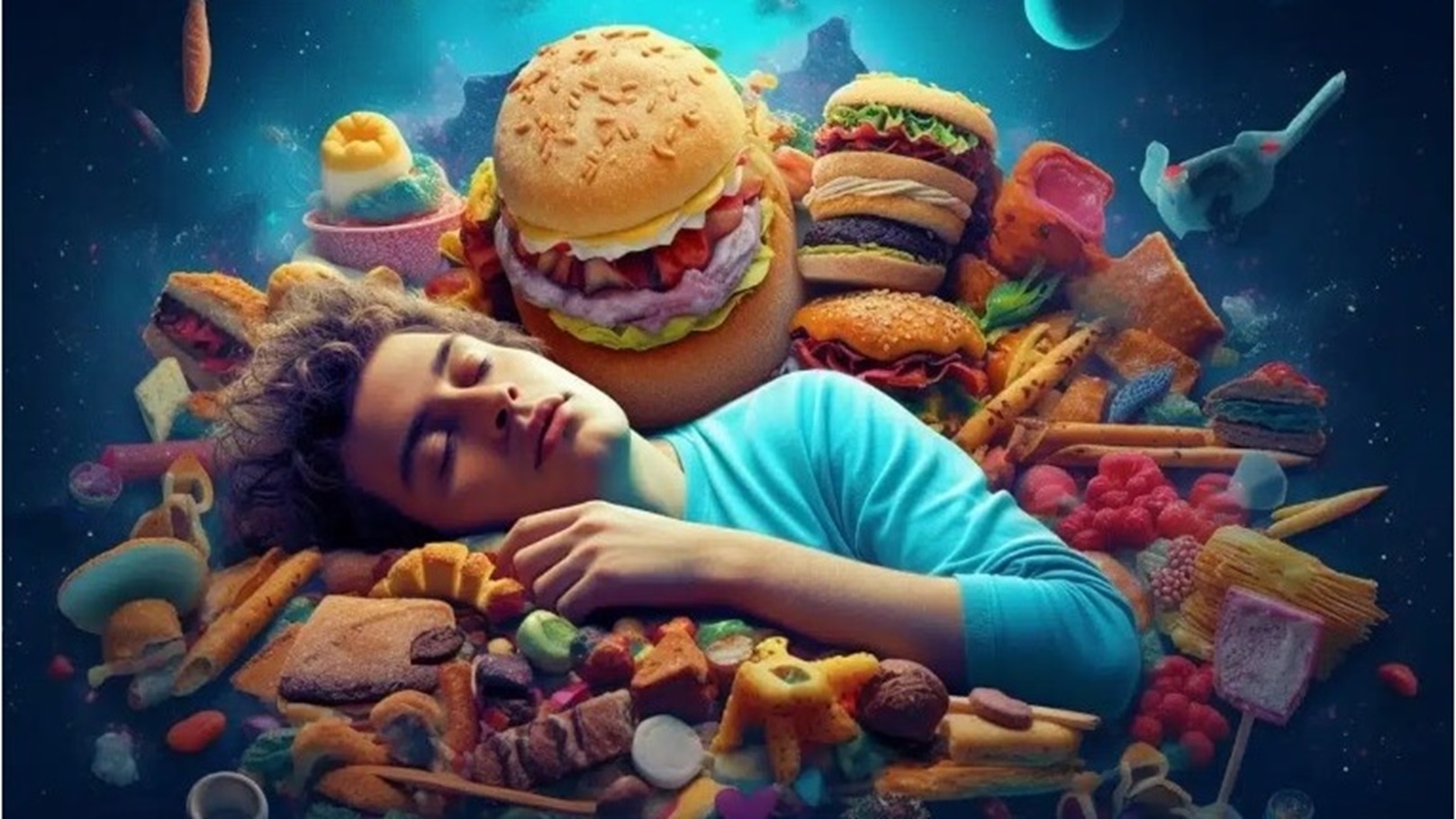 دراسة عن الاكل والنوم