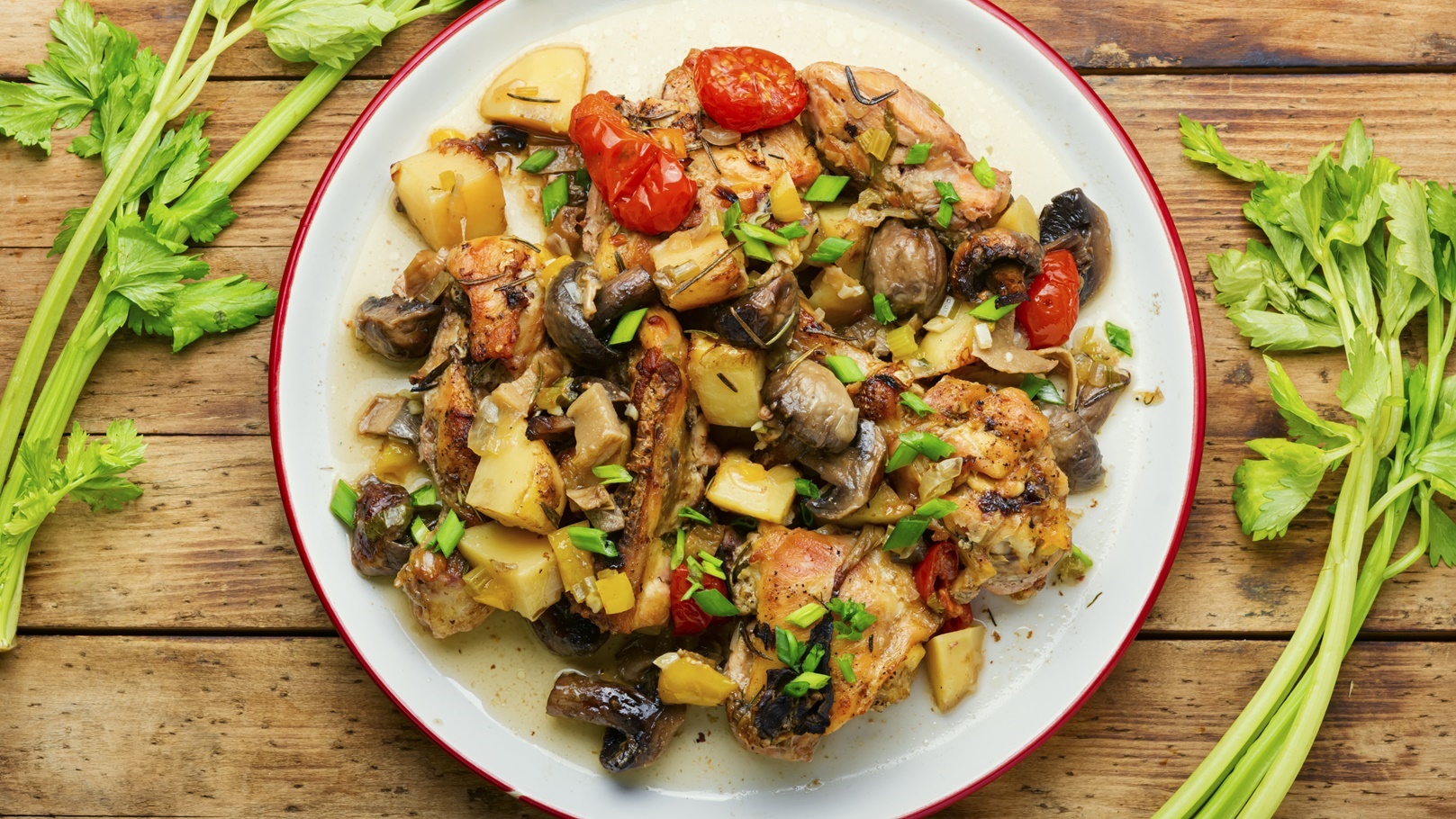 طريقة عمل طاجن الفريك باللحم