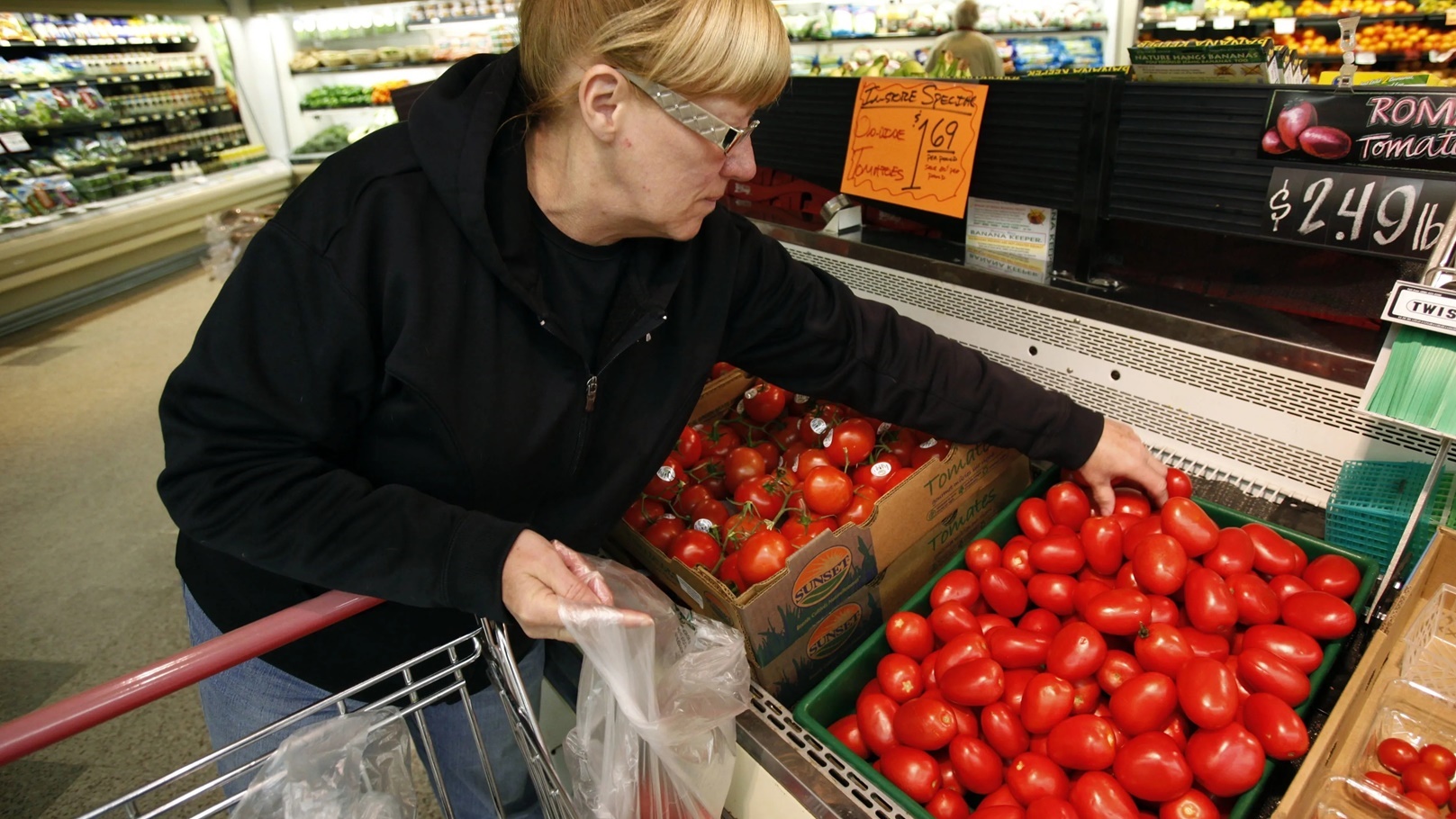 الطماطم في الهايبر ماركت