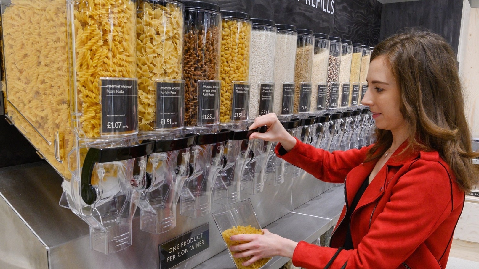 المكرونة في المتاجر