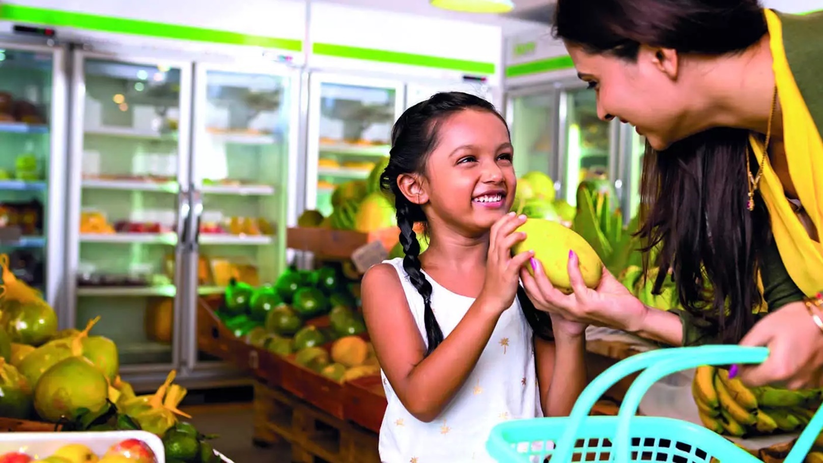 شراء المانجو من المتاجر