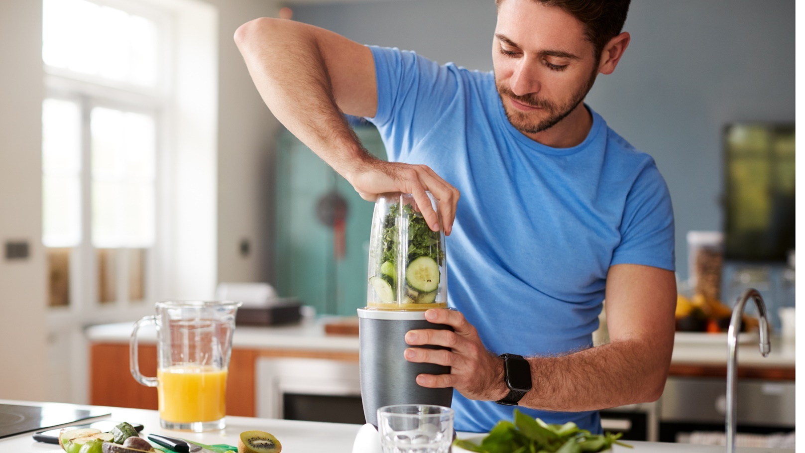 طريقة عمل سموثي المانجو بالنعناع