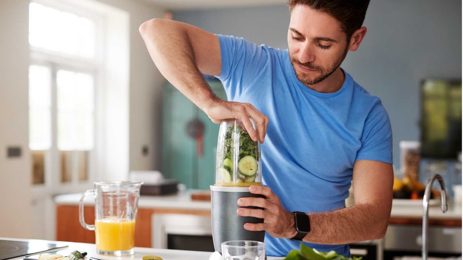 طريقة عمل سموثي البطيخ والتفاح