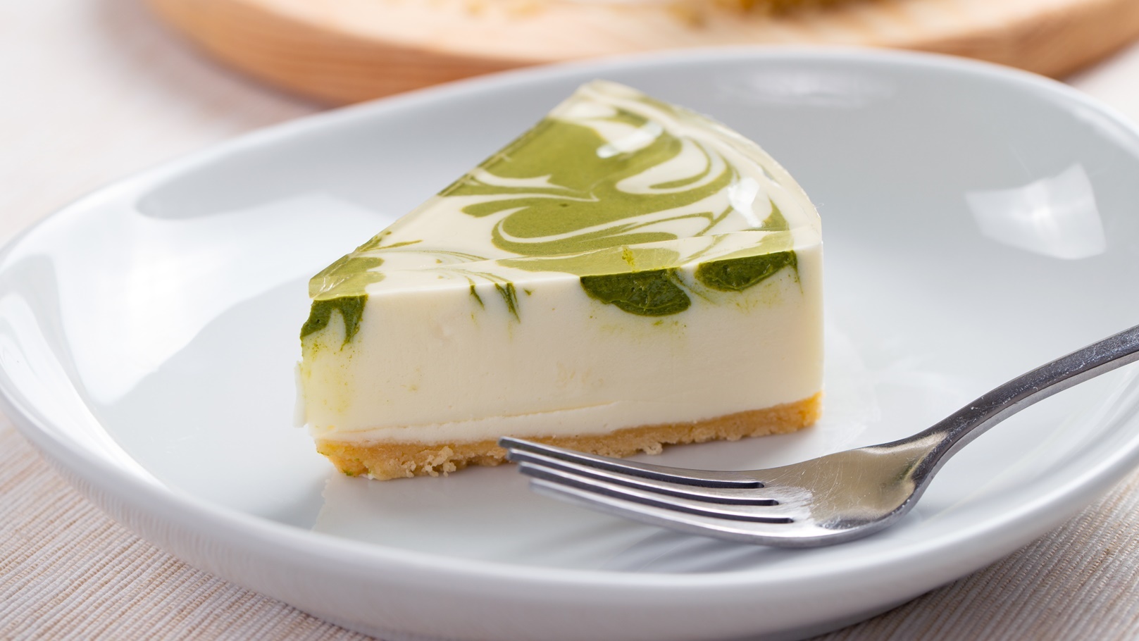 تشيز كيك الشاي الأخضر