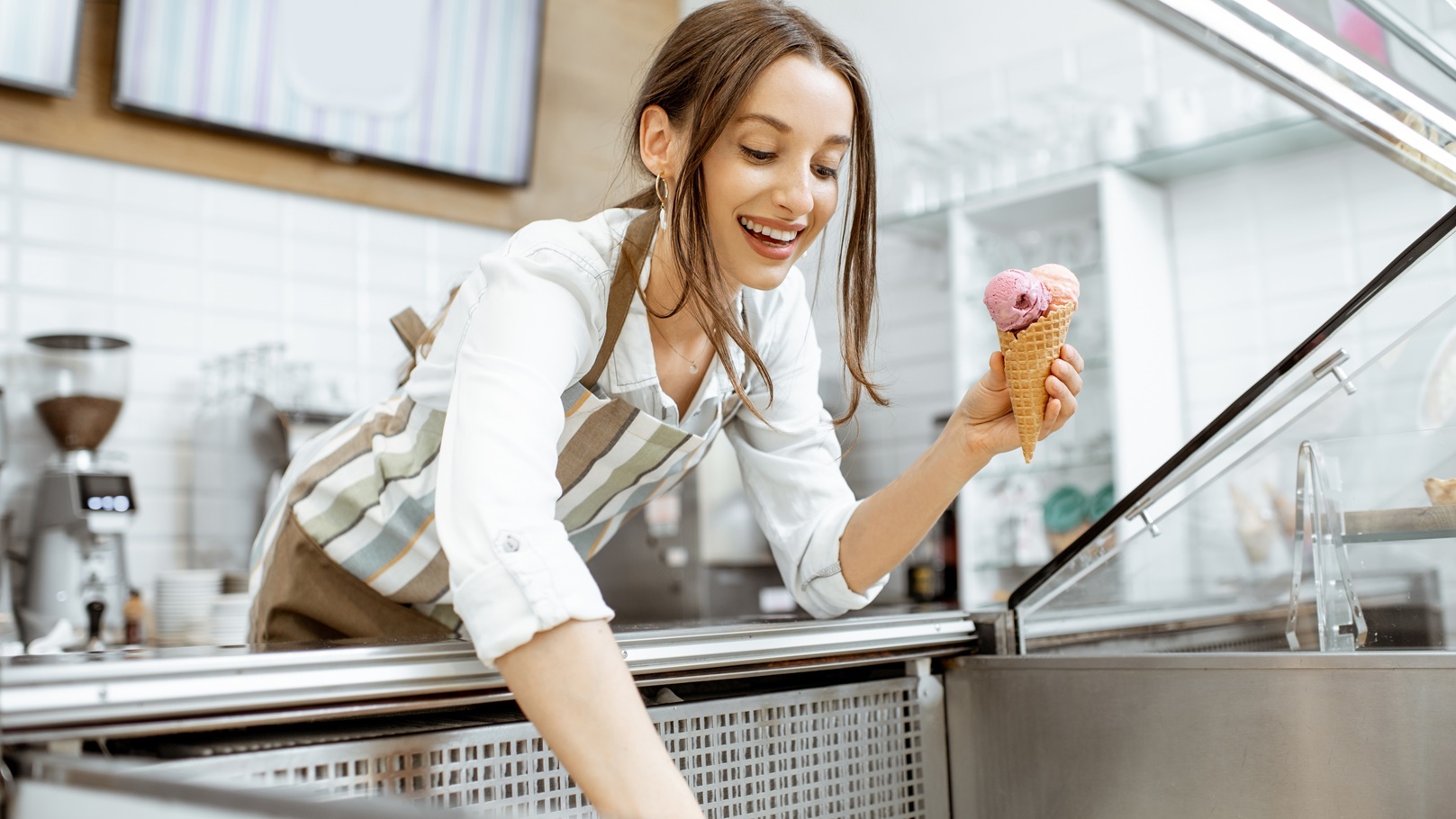 طريقة عمل الآيس كريم