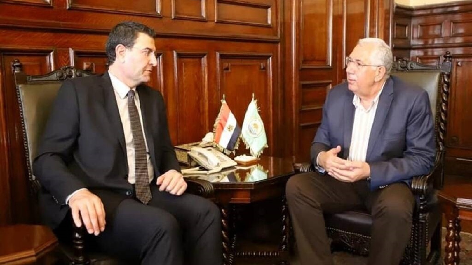 وزير الزراعة المصري واللبناني