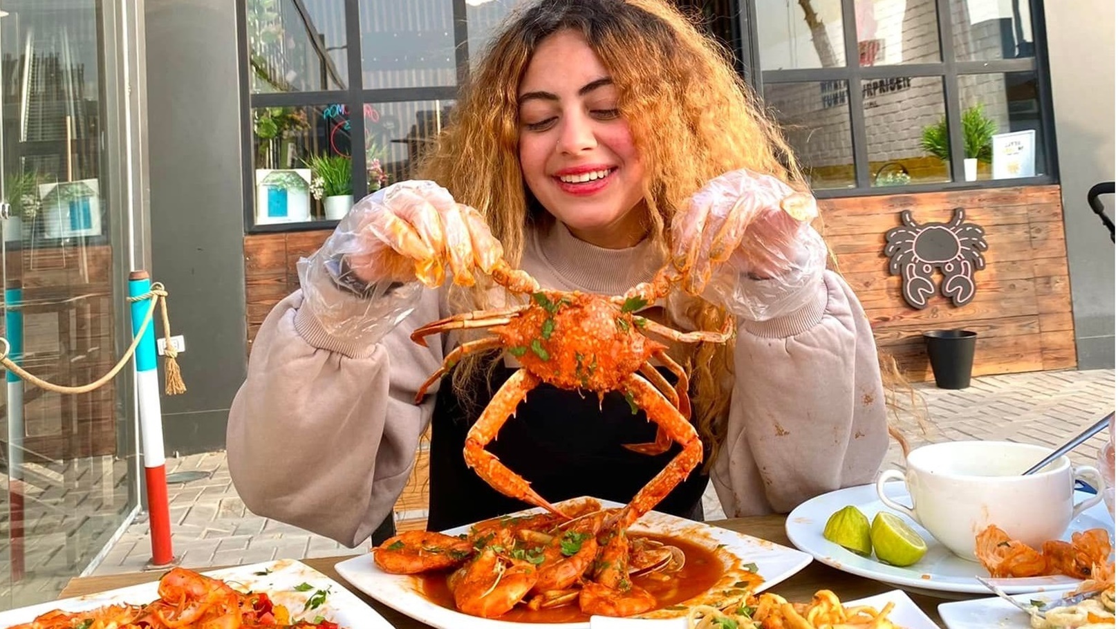 تناول السي فود في Pomodoro