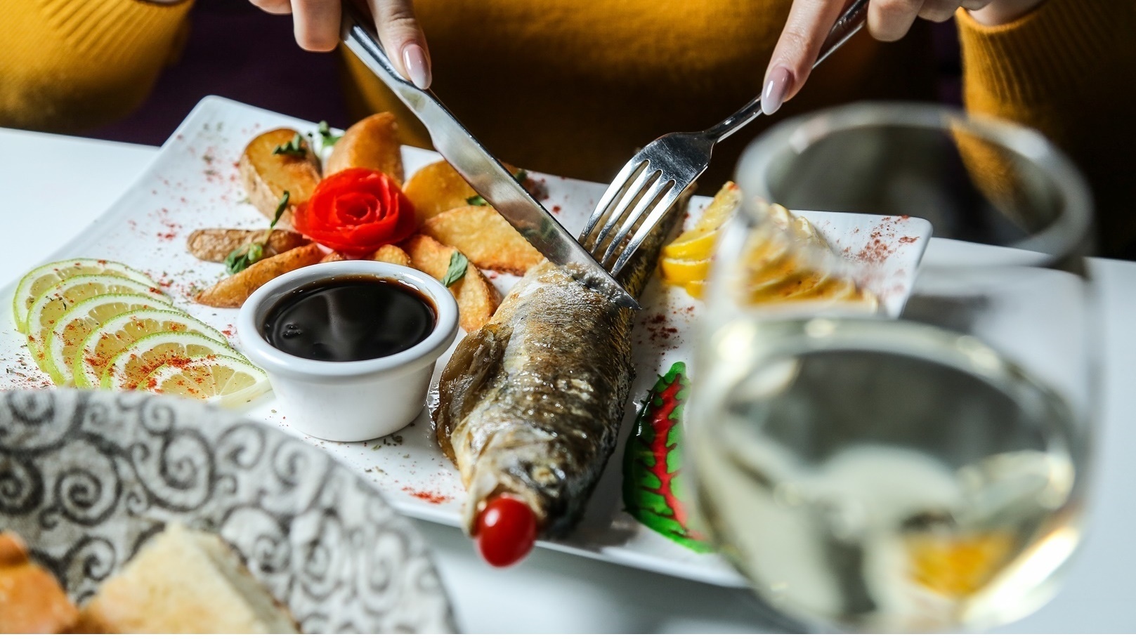 استمتع بالمأكولات البحرية الإجازة