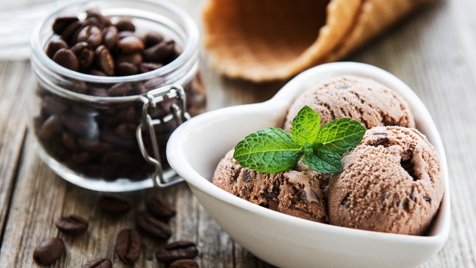 ايس كريم بالقهوة